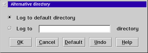 Alternate Directory dialog