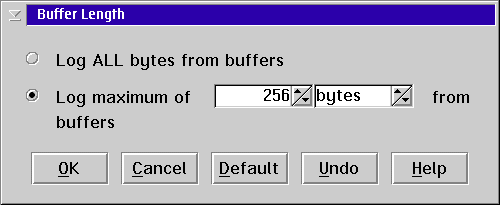 Buffer Length dialog