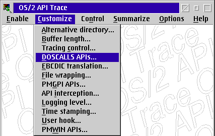 Customize/DOSCALLS APIs...