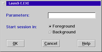 Launch .EXE/.COM dialog